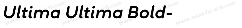 Ultima Ultima Bold字体转换